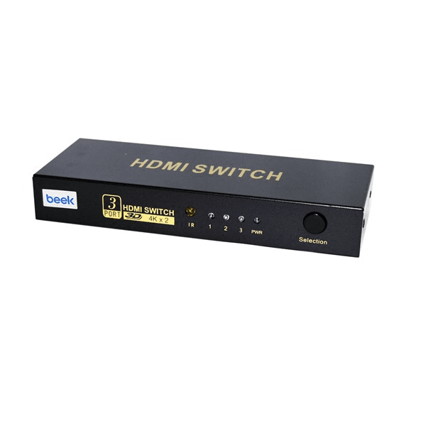 BEEK (BS-31HN) 3 PORT ULTRA HD 4K HDMI SWITCH, 3 GIRIŞ - 1 ÇIKIŞ, UZAKTAN KUMANDALI, 4K2K,ÇOKLAYICI - 2