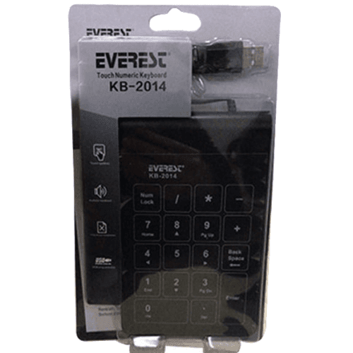 EVEREST KB-2014 Siyah USB Dokunmatik Numerik Stand - 2