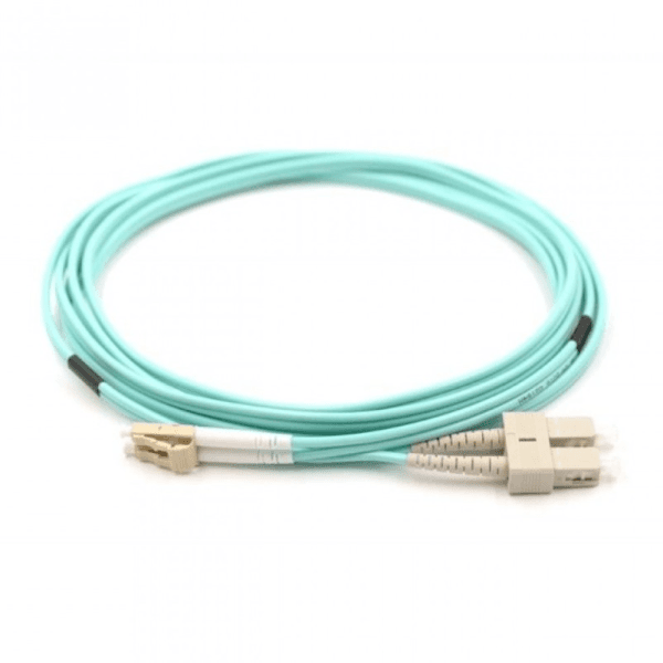 ALFAFONET PCH-SCLCM3DLZ20AQ-01 SC-LC 1METRE (TURKUAZ) MULTIMODE OM3 DX LSZH PATCHCORD - 2