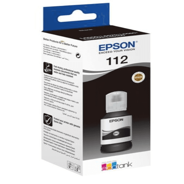 EPSON C13T06C14A 112 SİYAH MÜREKKEP KARTUŞ 7.500 SAYFA 127ML L15160 L15150 - 2