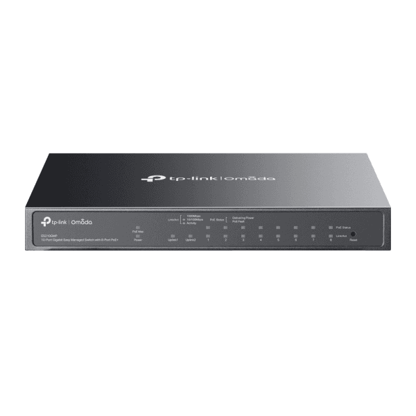 TP-LINK OMADA ES210GMP 10-PORT 1X RJ45 1 X SFP 8 X PoE+ GIGABIT YONETİLEBİLİR SWITCH - 6