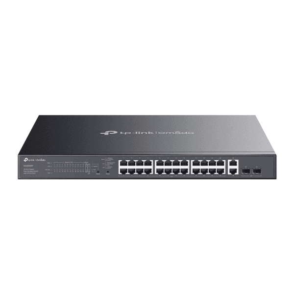 TP-LINK OMADA ES228GMP 384W POE 24 PORT GIGABIT POE+ PORT + 2X GIGABIT ETHERNET + 2X SFP FREE CLOUD YÖNETİMİ - 6