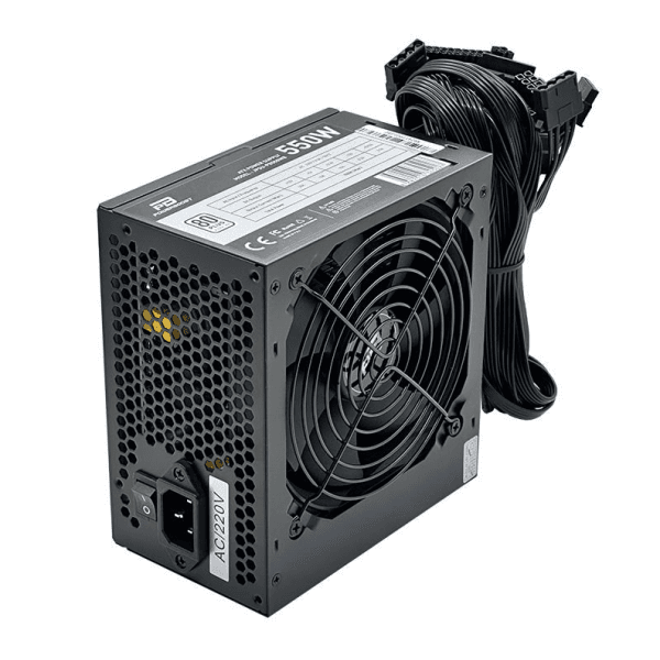 POWERBOOST PB550WB 550W 80+ APFC 4*PCI-E 6+2 PIN 12CM SİYAH FANLI ATX POWER SUPPLY (BULK) (JPSU-PB550WB) - 9