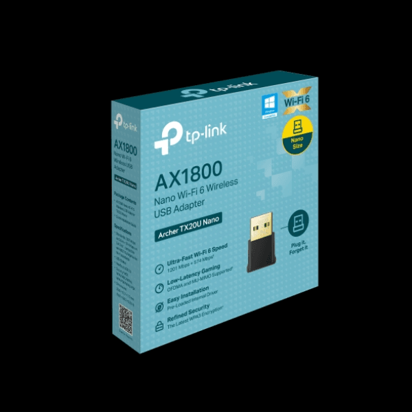 TP-LINK ARCHER TX20U NANO AX1800 WI-FI6 KABLOSUZ USB ADAPTÖR - 4