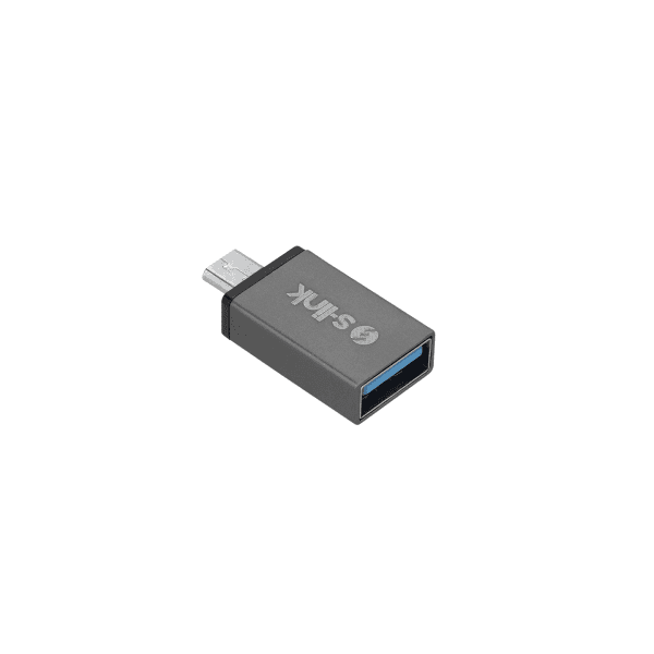 S-LINK SL-TAOTG25 GÜMÜŞ METAL GÖVDE USB F TO MICROUSB M OTG ÇEVİRİCİ - 5