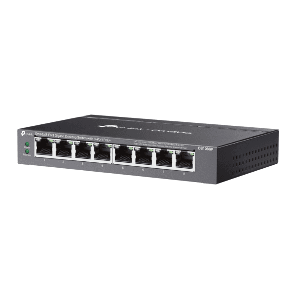 TP-LINK OMADA DS108GP 8 PORT GIGABIT 65W 250 METRE POE MESAFE METAL KASA SWITCH - 7