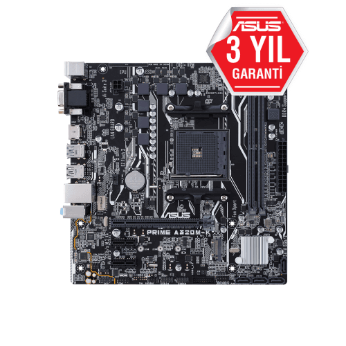ASUS PRIME A320M-K AMD A320 SOKET AM4 DDR4 3200 HDMI VGA M2 USB3.1 MATX - 5