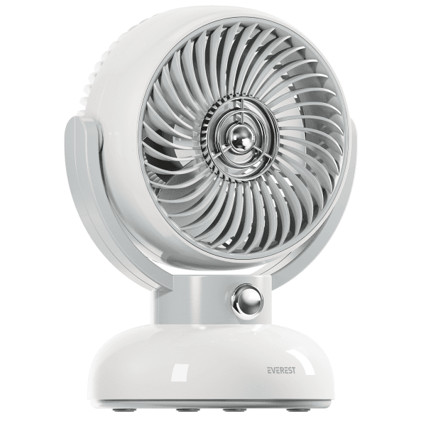 EVEREST EFN12 KREM 1200MAH 3 HIZ KADEME LED IŞIKLI RETRO MASAÜSTÜ USB FAN - 5
