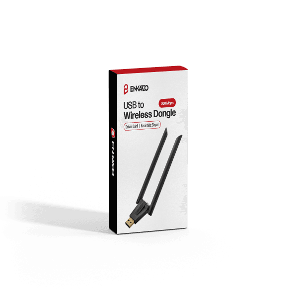 ENKADO EKD-UW91 USB TO 300 MBS ÇİFT ANTENLİ WIRELESS DONGLE - 4