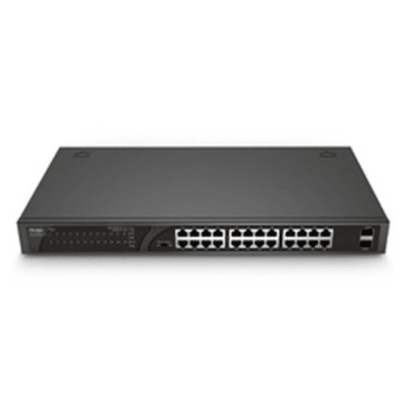 RUIJIE REYEE RG-ES126S-LP 24 PORT, 10/100 FAST ETH, TAK ÇALIŞTIR SWITCH, 1 GIGABIT UPLINK, 1 GIGABIT COMBO, 24 PORT POE+ (180W) - 2