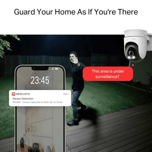 TP-LINK MERCUSYS MC500 YATAY/DİKEY HAREKETLİ DIŞ MEKAN GÜVENLİK WI-FI KAMERASI - 15
