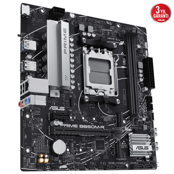 ASUS MB PRIME B650M-R AMD B650 AM5 DDR5 7200 HDMI 2x M2 USB3.2 AURA RGB 2.5Gbit LAN mATX 96GB’a kadar ram desteği, ASUS MB 5X - 10