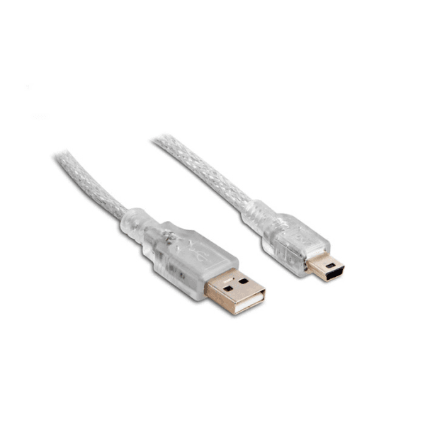 S-LINK SL-UK55 USB2.0 5M ŞEFFAF USB AM/MINI 5PIN KABLO - 2