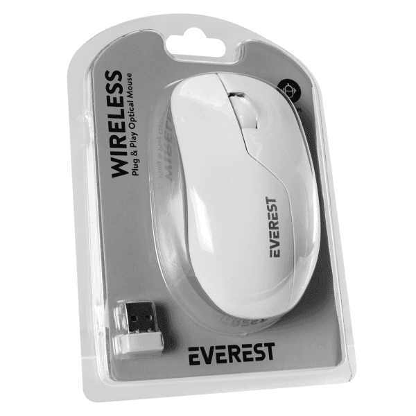 EVEREST SMW-973 USB BEYAZ/GRİ 2.4GHZ KABLOSUZ MOUSE - 8