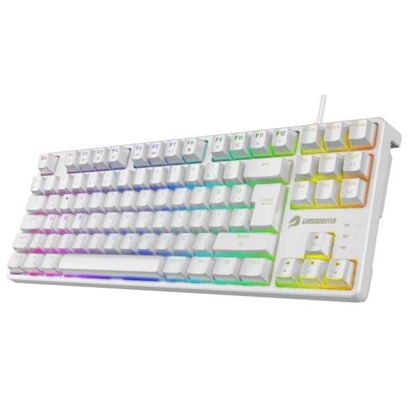 GAMEBOOSTER GB-G23W ENIGMA TKL RAINBOW AYDINLATMALI RED SWITCH MEKANİK BEYAZ OYUN KLAVYESİ - 5