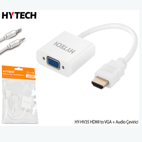 HYTECH HY-HV35 HDMI to VGA + Audio Çevirici - 2