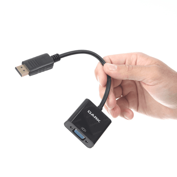 DARK DK-HD-ADPXVGA DISPLAY PORT TO VGA ANALOG AKTİF, ALTIN UÇLU, FULL HD 1080P, TAK ÇALIŞTIR DÖNÜŞTÜRÜCÜ - 10
