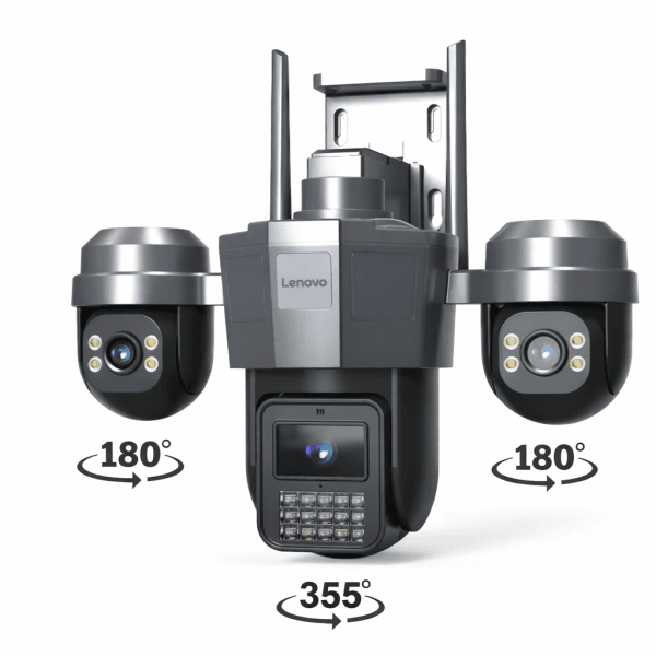 LENOVO W19C-U (JA-W11C-Z-U) 9MP (3+3+3MP) 3 LENSLİ 4K ULTRA HD 2.4G&5G ÇİFT BANT HIZLI WIFI DUAL PTZ KAMERA - 2