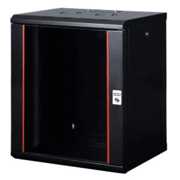 LANDE LN-PR16U6060-BL-121 MONTAJLI 16U W600MM X D600 PROLINE300 SERISI DIKILI TIP KABINET (SIYAH) (ON TEK ACILIM CITALI CAM/C - - 2