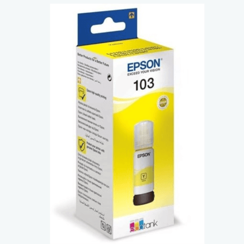 EPSON 103 C13T00S44A ECOTANK YELLOW SARI ŞİŞE MÜREKKEP (65ML) - 2