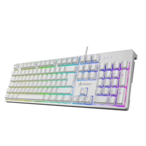 GAMEBOOSTER GB-G24W ENIGMA RAINBOW AYDINLATMALI RED SWITCH MEKANİK BEYAZ OYUN KLAVYESİ - 4