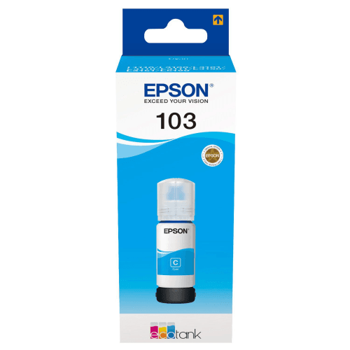 EPSON C13T00S24A 103 ECO TANK CYAN MAVİ ŞİŞE MÜREKKEP - 2