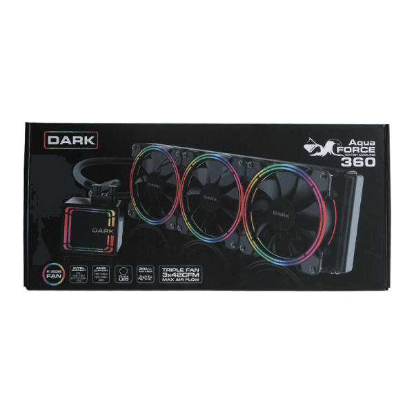 DARK AQUAFORCE W360 DKCCW360 360MM FIXED RGB LEDLI SIVI SOĞUTMA - 21