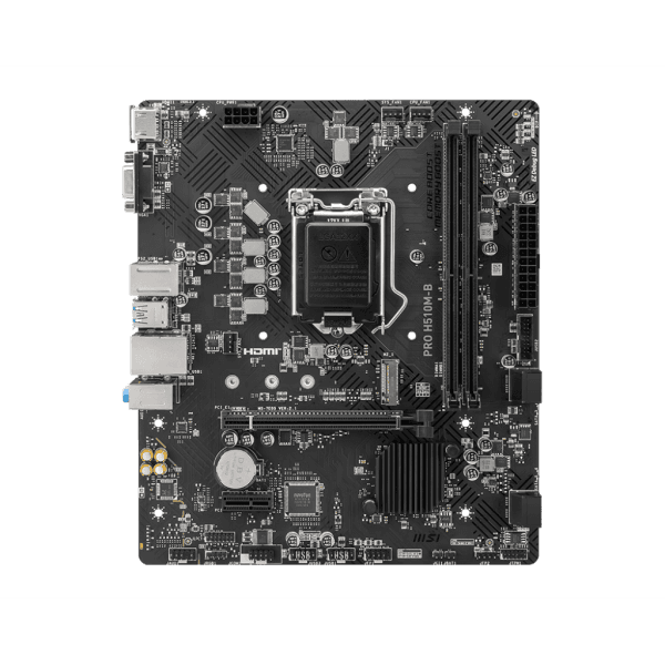 MSI MB PRO H510M-B SOKET 1200 DDR4 2933MHZ ,M.2 USB3.2 1X 1G LAN MATX(YALNIZCA 10. NESIL DESTEKLI) - 5