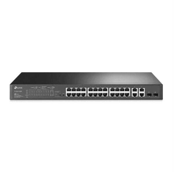 TP-LINK OMADA TL-SL2428P JETSTREAM 24-PORT 10/100MBPS + 4-PORT GIGABIT SMART SWITCH WITH 24-PORT POE+ 250W - 3
