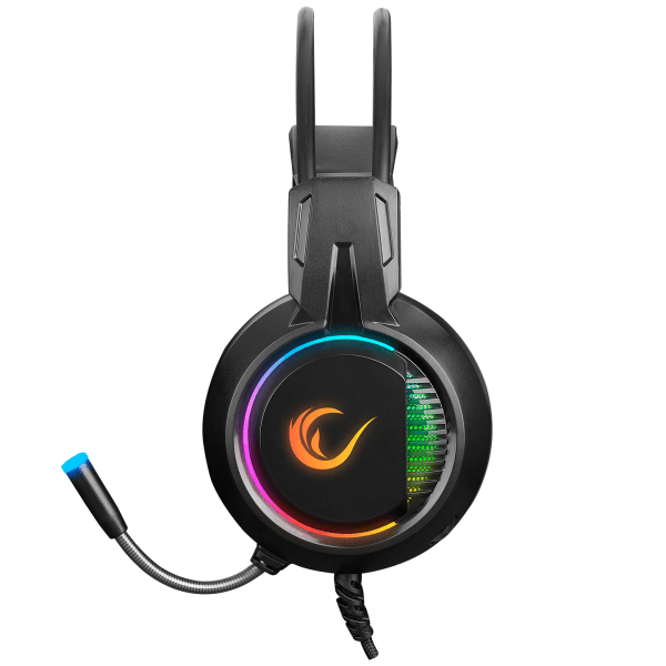 RAMPAGE RM-K25 LUNATIC PRO SİYAH/YEŞİL USB 7.1 SURROUND RGB IŞIK EFEKTLİ GAMING OYUNCU MİKROFONLU KULAKLIK - 8
