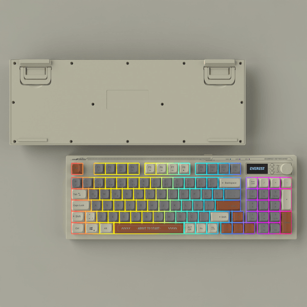 EVEREST KB-79 SILENT PRO GRİ/GRİ MAVİ/KAHVE SESSİZ RGB Q MEMBRANE OYUNCU KLAVYESİ - 5