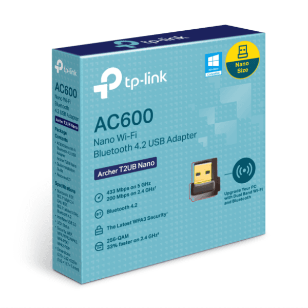 TP-LINK ARCHER T2UB NANO AC600 MBPS KABLOSUZ USB ADAPTÖR - 6