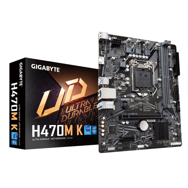 GIGABYTE H470M K 1.0  ANAKART INTEL LGA1200 MATX - 2