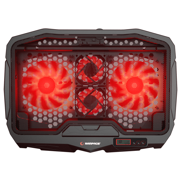 ADDISON RAMPAGE AD-RC4 COLDBREEZE KIRMIZI LEDLI 2*125MM+2*70MM IŞIKLI FAN 15-17 NOTEBOOK SOĞUTUCU STAND - 10