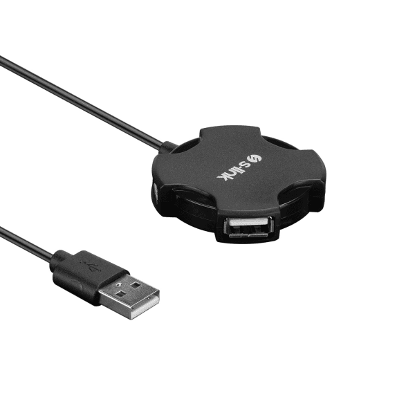 S-LINK SW-U212 SİYAH USB 2.0 4 PORT HUB KABLOLU ÇEVİRİCİ ADAPTÖR - 4