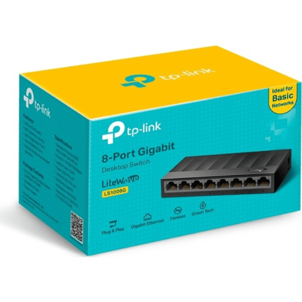 TP-LINK LS1008G 8 PORT GIGABIT LITEWAVE MASAÜSTÜ SWITCH (PLASTİK KASA) - 4
