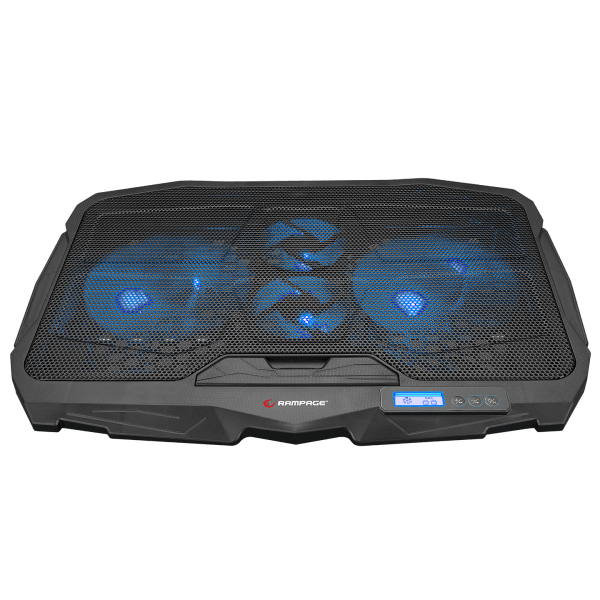 ADDISON RAMPAGE AD-RC4 MAVİ LEDLİ 2*125MM+2*70MM IŞIKLI FAN 15-17 NOTEBOOK SOĞUTUCU STAND - 9