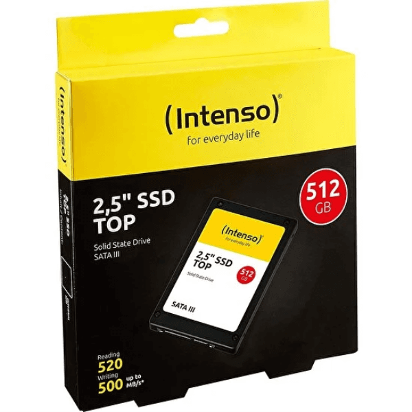 INTENSO 3812450 BDHI-3051 TOP 512GB 2.5" SATA3 SSD 520MB-500MB/S (3812450) - 3