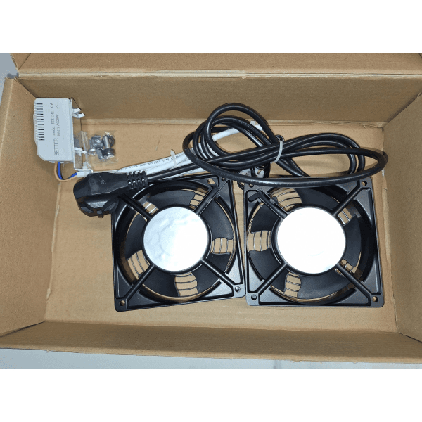 LANDE LA08F2T­ES-B­LG FILTRELI 2 GIRISLI FAN MODULU (BEYAZ) TERMOSTAT SWITCH'Lİ ES SERISI ICIN (KAFES SOMUN,JMT VIDA DAHIL) - 4