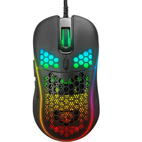 EVEREST SM-G66 X-HOLE USB SİYAH 7D OPTIK 8000DPI LED IŞIKLI GAMING OYUNCU MOUSE - 7