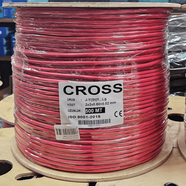CROSS 500 METRE 2X2X0.80+0.52MM J-Y(ST)Y...LG  YANGIN KABLOSU CCA ALAŞIMLI - 2