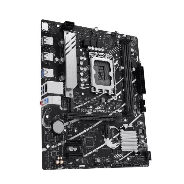 ASUS MB PRIME B760M-R D4 INTEL B760 LGA1700 DDR4 5333 HDMI 2x M2 USB3.2 AURA RGB 2.5Gbit LAN mATX 96GB RAM DESTEGİ ASUS 5X - 9