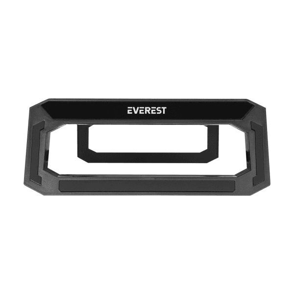 EVEREST ST1 (SİYAH) 4 USB HUB RGB IŞIKLI KATLANABILIR YÜKSEKLIK AYARLI SİYAH MONITÖR STANDI - 5