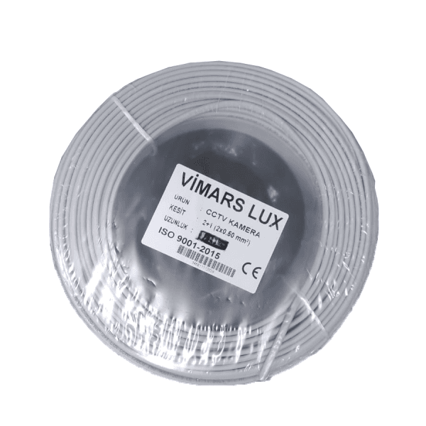 VİMARS LUX 400 METRE 2+1  (2 X 0, 50MM) CCTV KABLO - 2