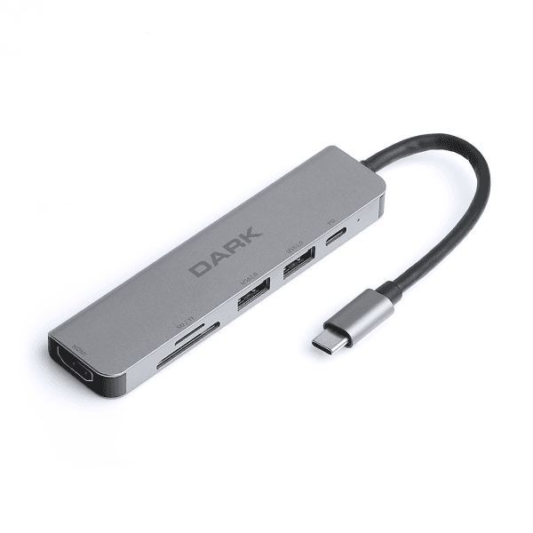 DARK DK-AC-U31X38 USB 3.1 TYPE-C 6 IN 1 HDMI / TF SD KART OKUYUCU / USB 3.0 & USB 2.0 / USB-C PD DÖNÜŞTÜRÜCÜ ÇEVIRICI HUB - 2