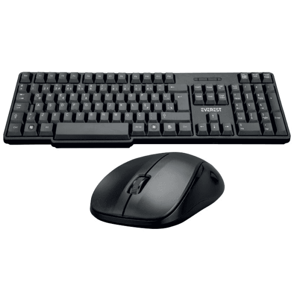 EVEREST KM-6852 SIYAH USB KABLOSUZ COMBO Q STANDART KLAVYE + MOUSE SET - 2