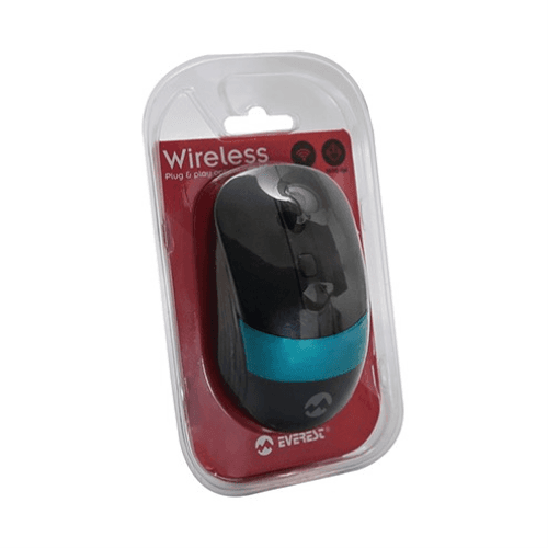 EVEREST SM-18 USB KABLOSUZ MOUSE SİYAH/MAVİ - 10