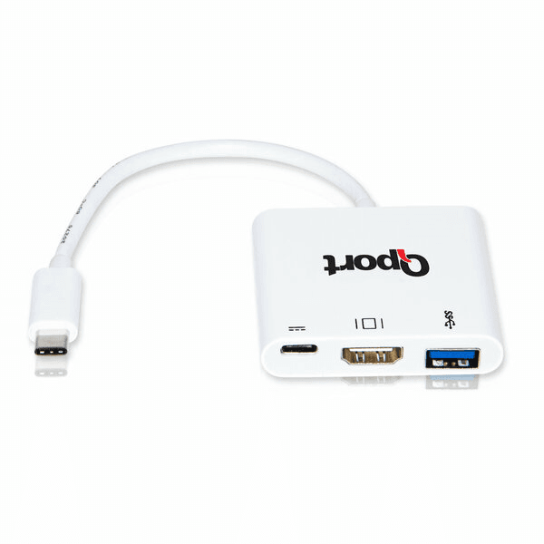 QPORT (Q-TH03) TYPE-C TO HDMI/USB3.0/TYPE-C(F) CEVIRICI - 5