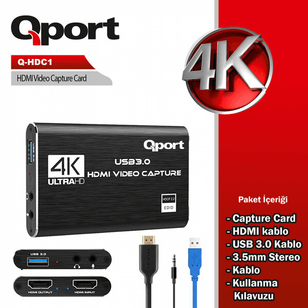 QPORT (Q-HDC1) HDMI CAPTURE KART - 2