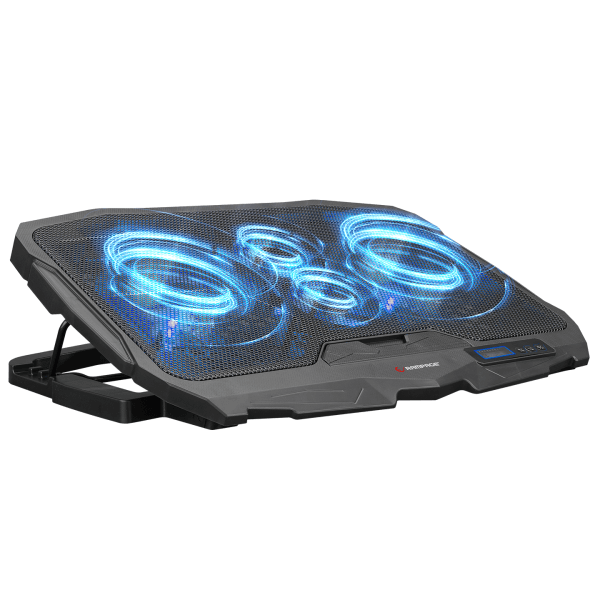 ADDISON RAMPAGE AD-RC4 MAVİ LEDLİ 2*125MM+2*70MM IŞIKLI FAN 15-17 NOTEBOOK SOĞUTUCU STAND - 8